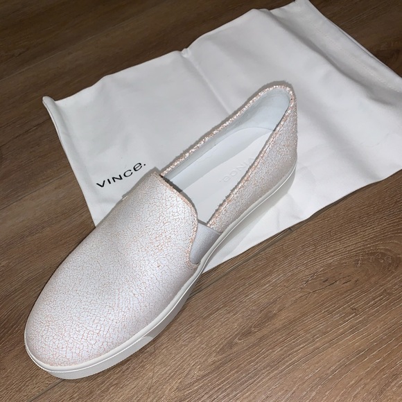 Vince Shoes - Vince crackled “Blair” leather shoe